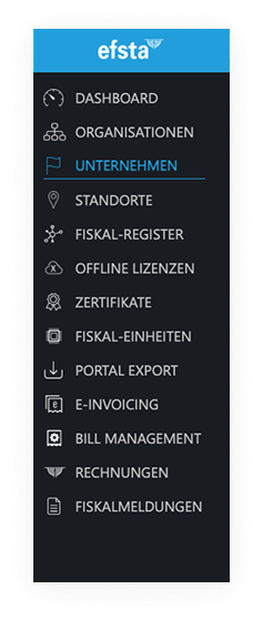 Hauptmenü-Unternehmen